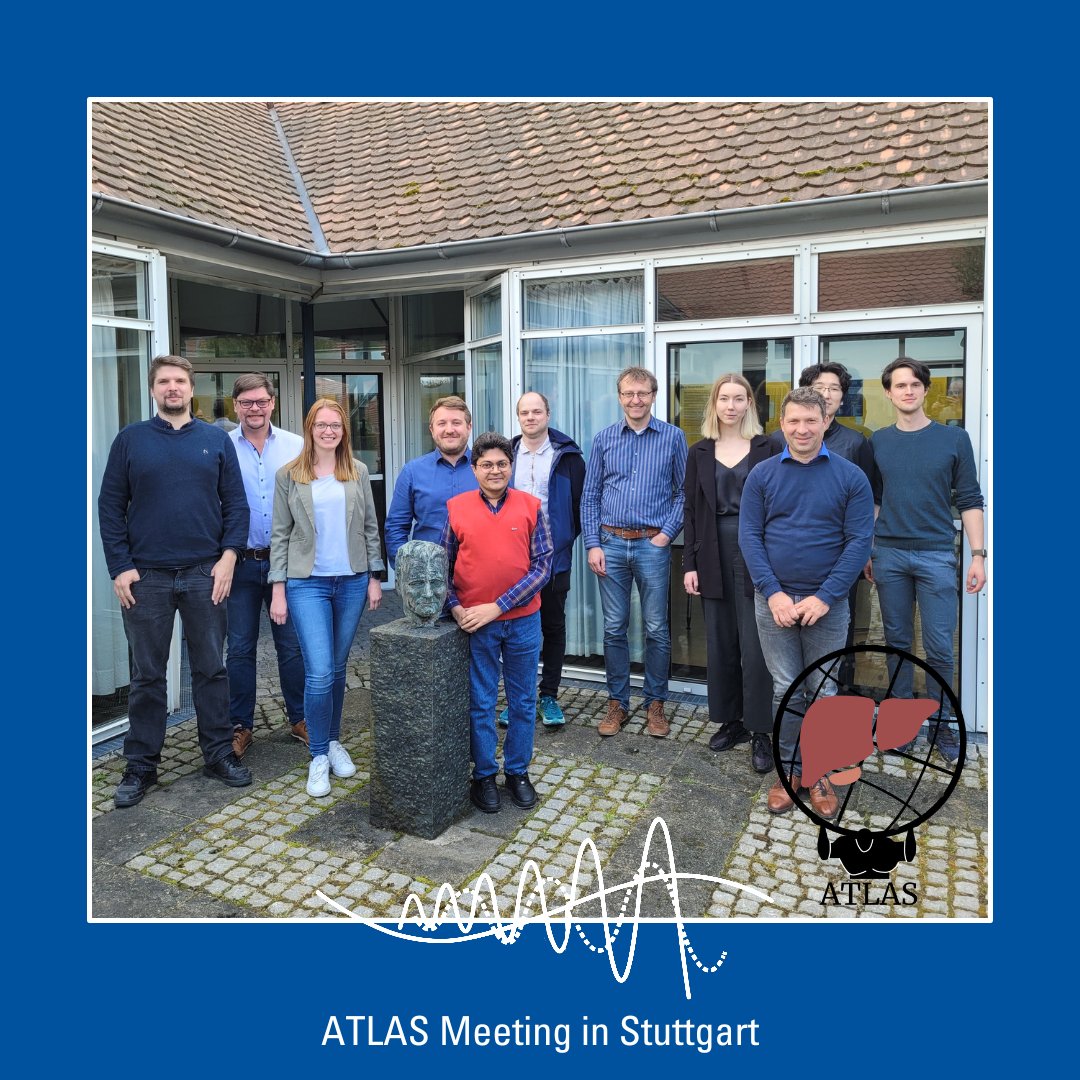 ATLAS 🌐 meets in presence! 
  
We had an awesome time at our first in-person meeting in Stuttgart discussing our progress  towards an AI- and simulation-based clinical decision support tool for liver tumor assessment! 

Check out ATLAS  at isd.uni-stuttgart.de/research/biome…!