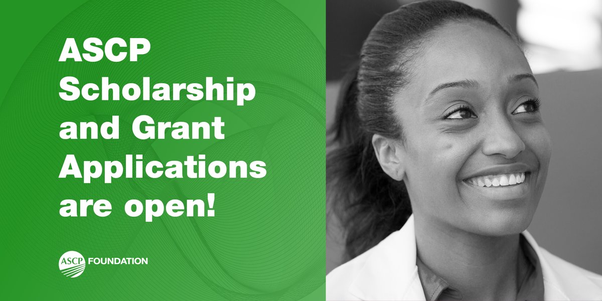 There’s still time to invest in your future with the help of ASCP’s available scholarships and grants! Applications are open for qualified ASCP members and lab science programs to receive up to $500,000 in funds and resources to support them along the way: bit.ly/49Obo9t