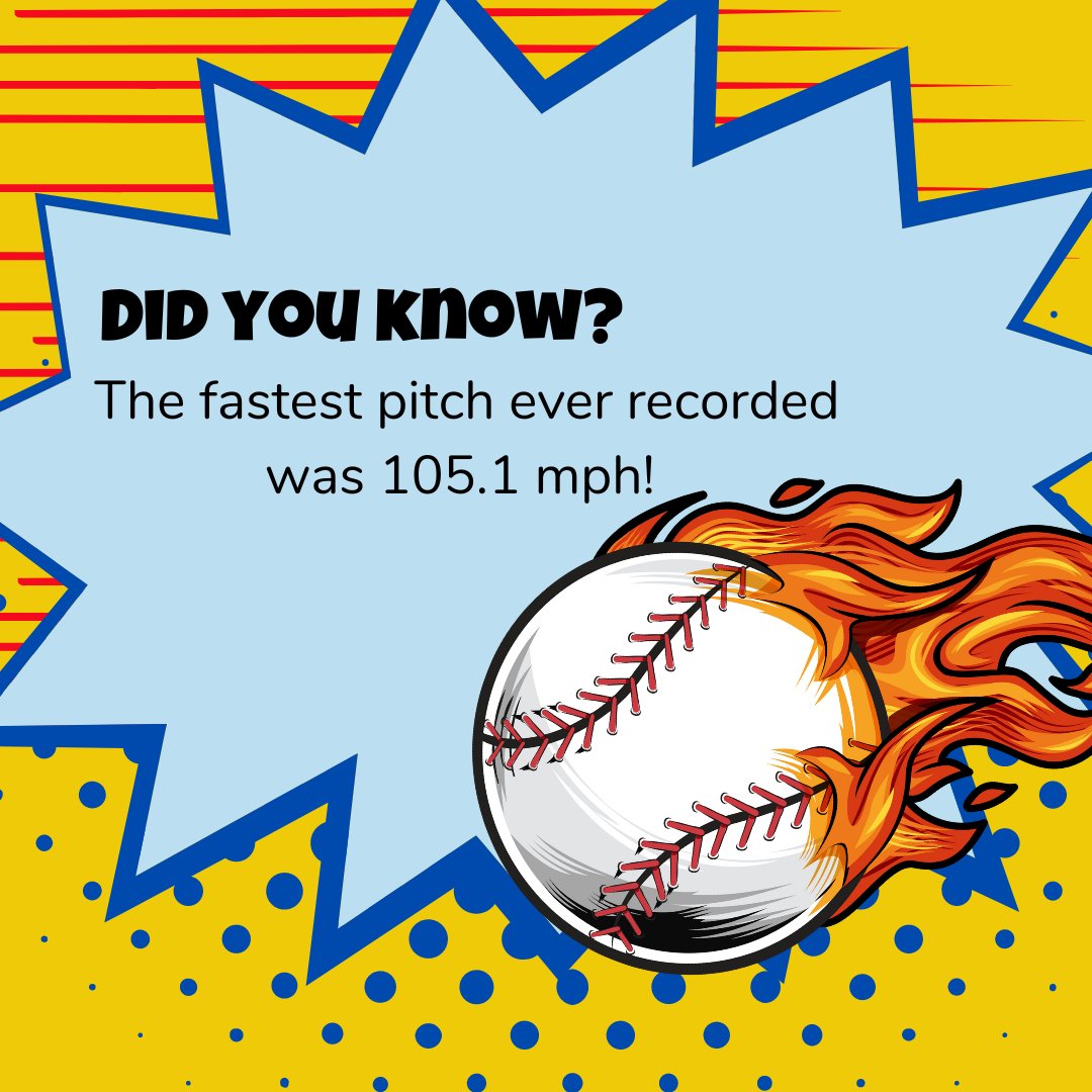 The fastest pitch ever recorded in MLB history was thrown by Aroldis Chapman in 2010, clocking in at a blazing 105.1 mph! 🔥💨 #SpeedDemon #MLBRecords