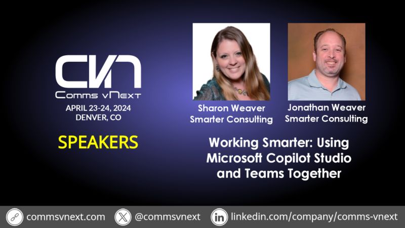 Only 27 #CommsvNext tickets left! Snag your discount at link.commsvnext.com/sweaver?utm_ca…. @j_weaver74 and I will teach how to use #MicrosoftCopilot Studio + #MSTeams. PLUS I'll be chatting about the influence of #WomenInTech w/@JoyOfSharePoint, @Karuana, @lauriepottmeyer, + Traci Herr.