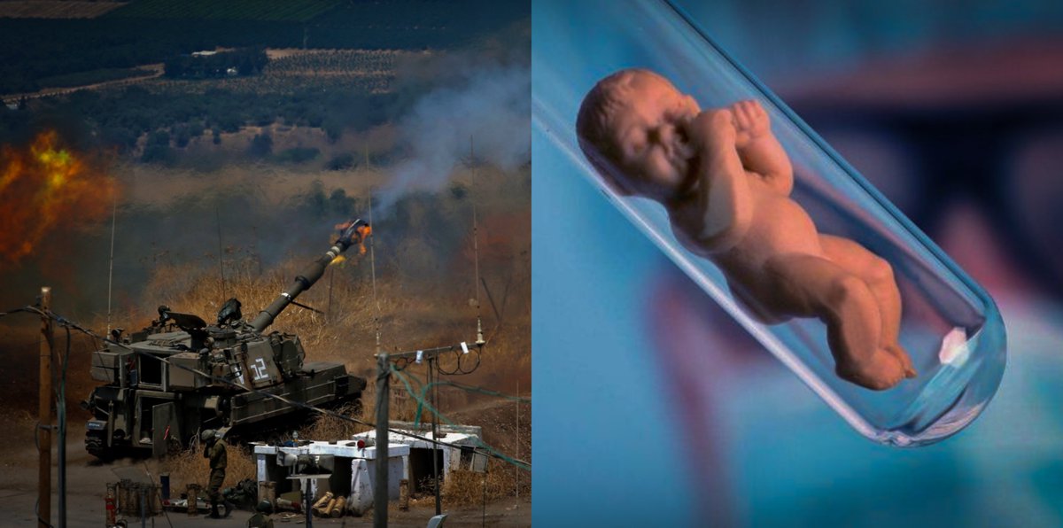 ⚡️ With one missile, Israel kills 5,000 fetuses in Gaza - Reuters

When an Israeli shell hit the largest fertility clinic in Gaza, the explosion tore off the covers of five liquid nitrogen tanks stored in the corner of the embryology unit.
As the ultra-cold liquid evaporated, the