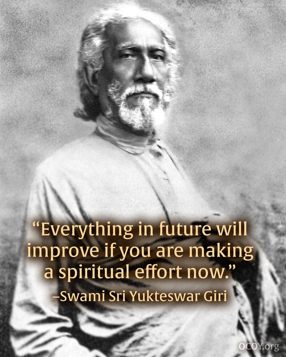 Take advantage of todays to make tomorrows better.

#gurus #srf #spiritualawakening