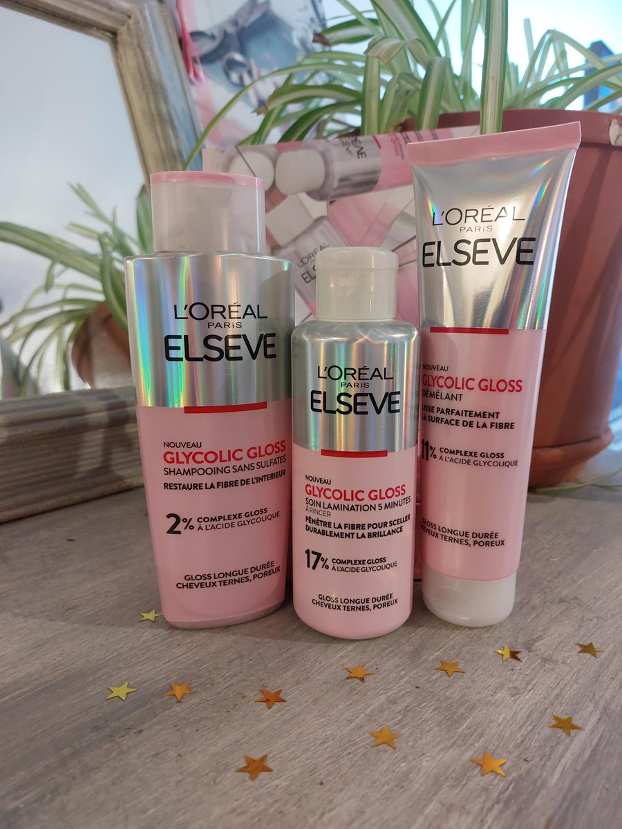 zafa113's tweet photo. Shampoing sans sulfate (restaure la fibre de l'intérieur)
Démêlant (lisse la surface de la fibre)
Soin Lamination à rincer 
Premier soins gloss Elseve à faire chez soi pour avoir des cheveux brillants
@lorealparis
#glycolicgloss #elseve #elsevelorealparis https://t.co/RT6khugGN7
