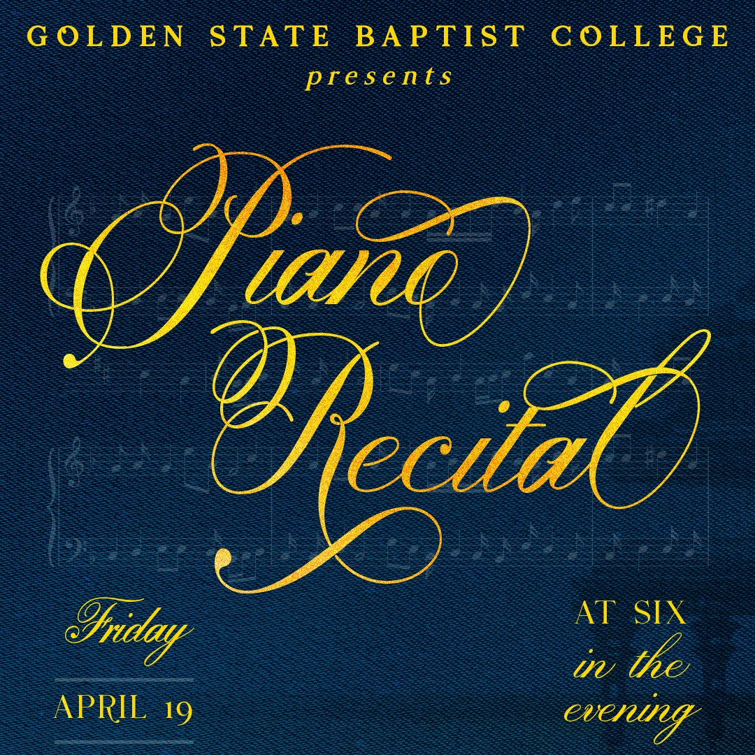 gsbc's tweet image. Join us for an evening of music to showcase the incredible talent of our GSBC music program students! The GSBC Piano Recital is tomorrow evening, April 19, at 6 PM, and you are invited to attend. If you are unable to join us, you can watch live at nvbc.tv