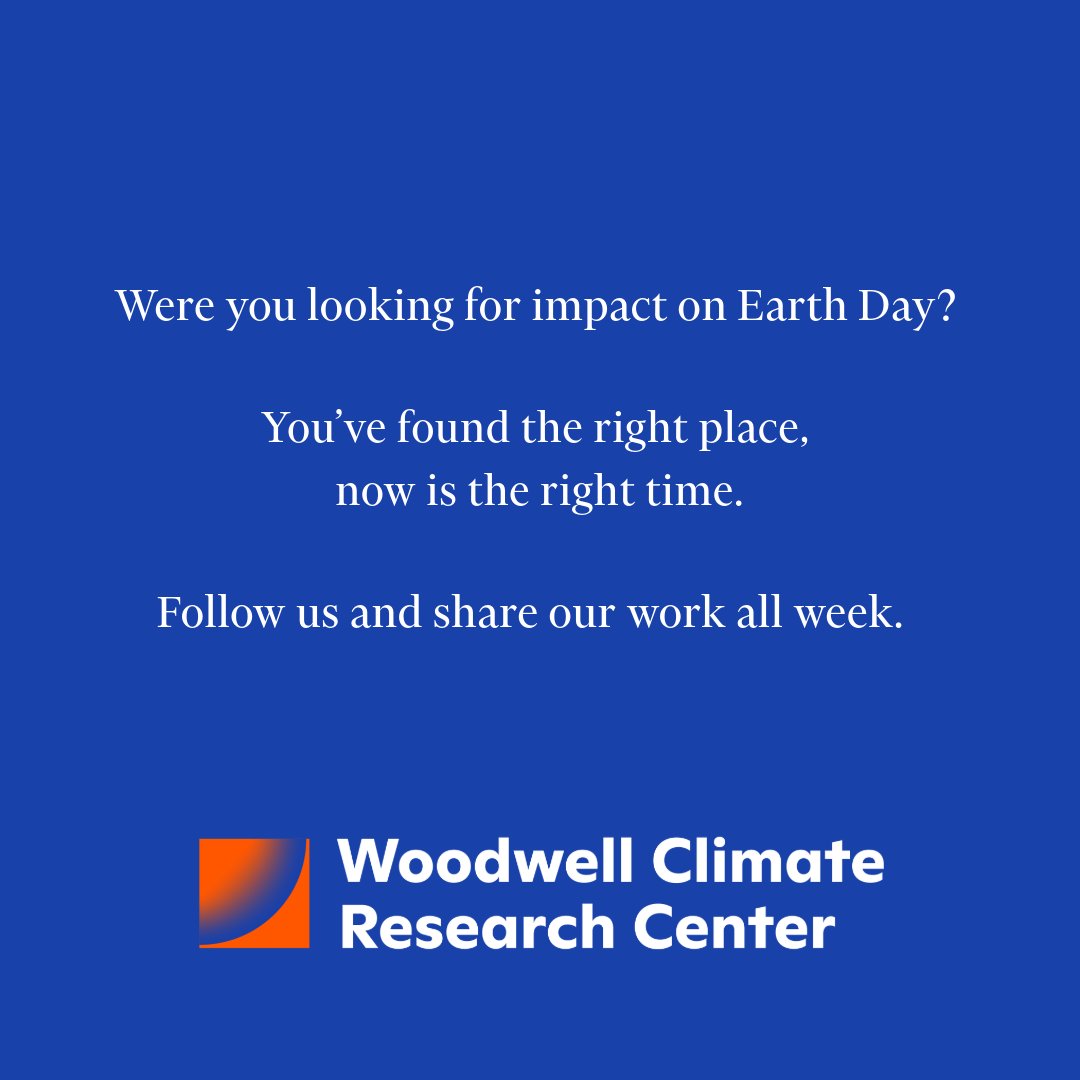 Were you looking for an impact on Earth Day? You’ve found the right place, now is the right time. Follow us and share our posts all week! #EarthDay #EarthWeek #ClimateScienceForChange #ClimateResearch #ClimateCrisis #ClimateSolutions