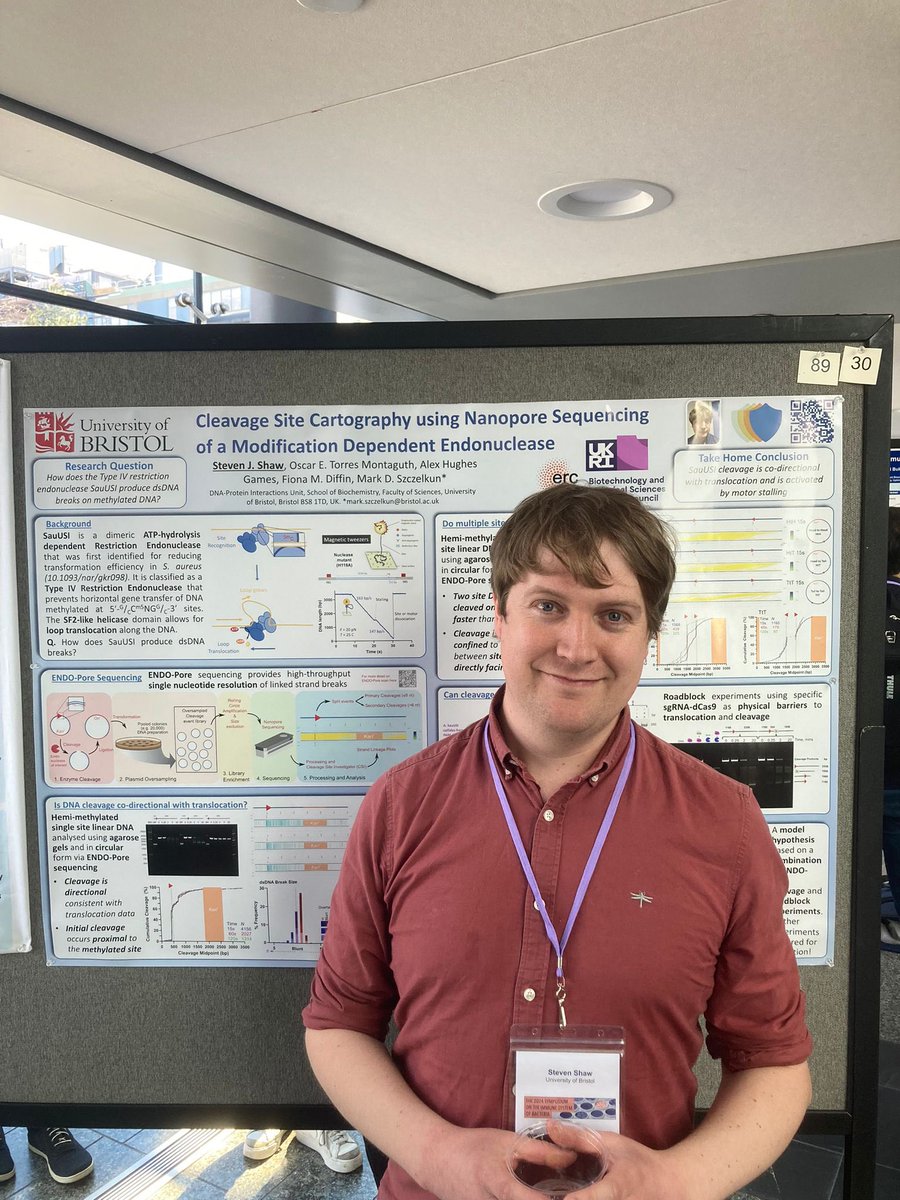 Our talented postdoc @DrSteven2104 has been awarded a bursary from Oxford Nanopore to showcase his work at the Symposium on the immune system of bacteria 2024 at the Harvard Medical School 🎉🎉 Stop by and learn about his interesting work!!!