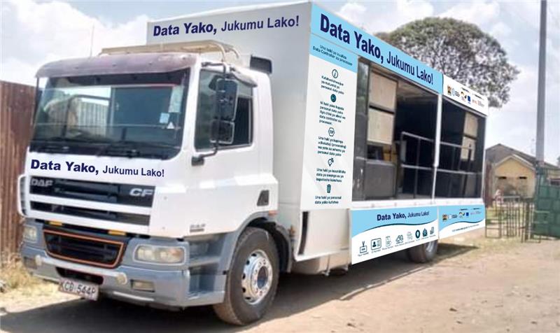FLMH_Labor's tweet photo. 🇰🇪 💻 🔒We are organising a nationwide campaign for the Kenyan data protection authority ODPC. The motto: "Your data, your responsibility."
Part of the campaign is a roadshow that is travelling through six counties. We start in #Nyeri on Friday. This is what the trucks look like: https://t.co/vHEUpqCmxd