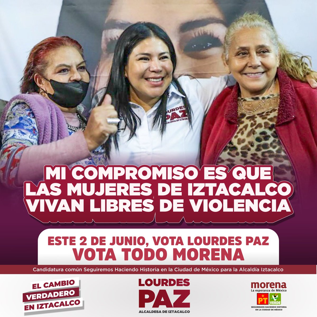 La violencia contra las mujeres es un mal que históricamente ha afectado a nuestro país. Es posible frenarlo con estrategias adecuadas y una labor conjunta entre ciudadanía y gobierno. Con tu apoyo vamos a hacer de #Iztacalco, la alcaldía más segura para las mujeres.