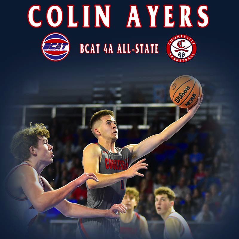 cookevillebball's tweet photo. Congratulations Colin Ayers for being named to the Basketball Coaches Association of Tennessee All-State team for AAAA! https://t.co/xQFMhtOIBC