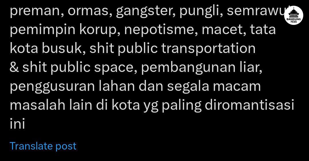 Euy urang sedih jujur ternyata bandung teh kieu teuing, mana pj walkotna afk deuih 😭