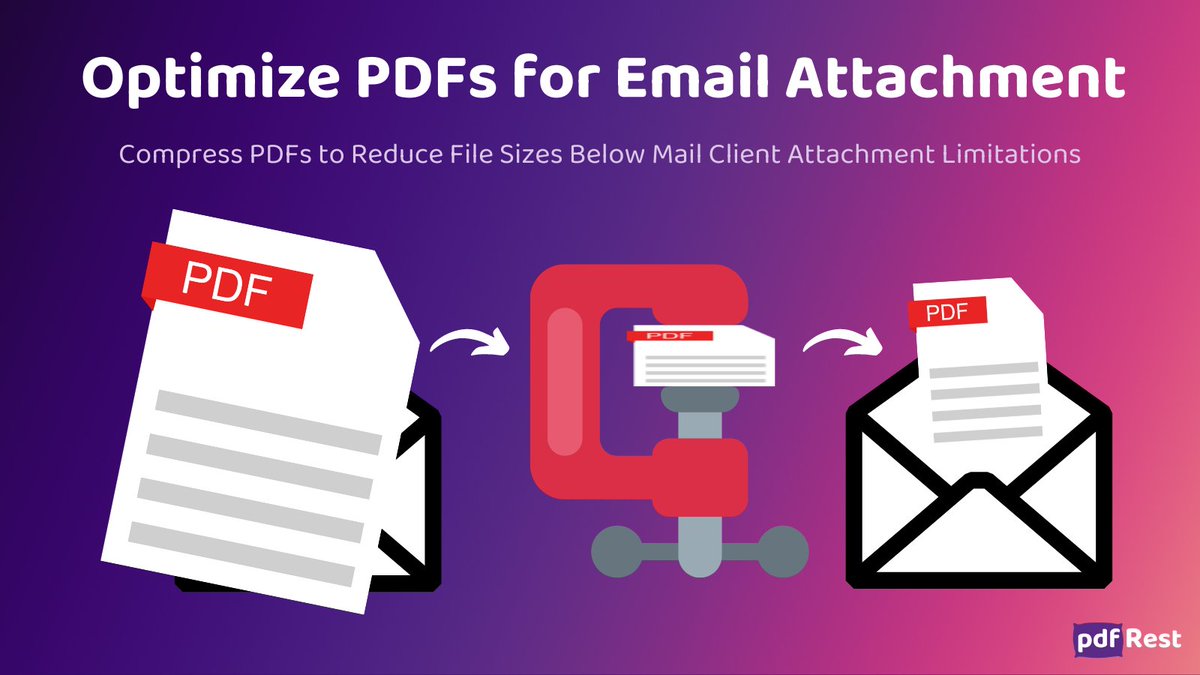 pdfRest's tweet image. Compress PDF Documents an Average of 53% and up to 98% for Email Attachment Limit Compatibility with @pdfRest API Toolkit.

Learn more: pdfrest.com/learning/solut…

#compresspdf #reducepdf #pdfcompressor #reducefilesize #restapi