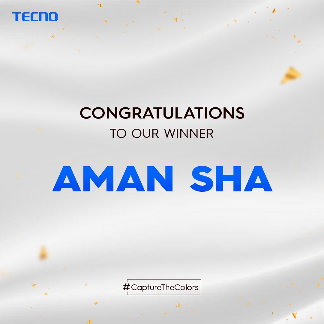 🌈 Drumroll, please! 🥁 Congratulations to our Holi picture maestro! 🎉📸 Your vibrant, meme-worthy snap has clinched the top spot in our #CaptureTheColors contest! 🏆 Get ready to bask in the glory and enjoy those fabulous rewards! 🎁✨ #TecnoSmartphone #Giveaway