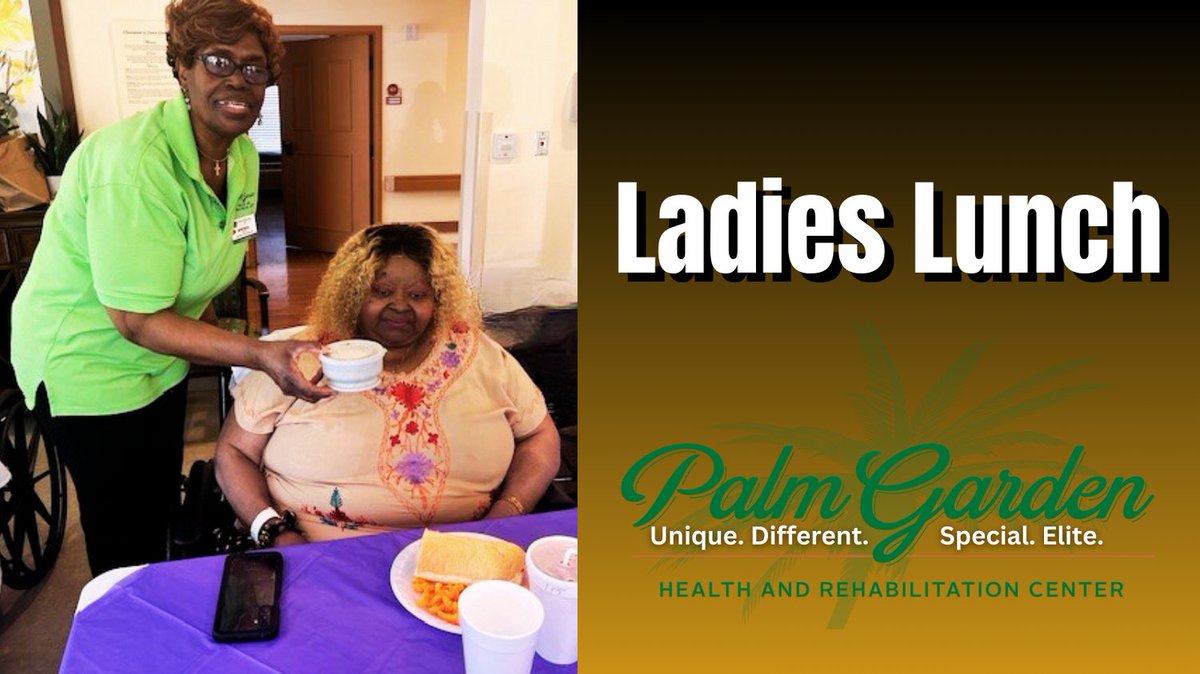 Ladies lunch @PalmGardenHC where guests, residents and caregivers share stories, laughter and love as family. #CelebratingLifeStories #BrightenUpLTC #WeArePalmGarden