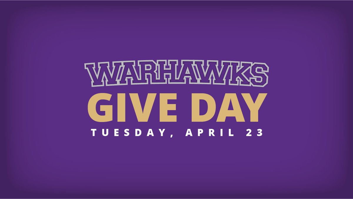 Get ready, Warhawks! Warhawks Give Day is less than one week away! On April 23, Warhawks around the world will unite in support of Warhawks Give Day. Stay tuned for more information on how you can donate to your favorite Warhawk Athletic teams!