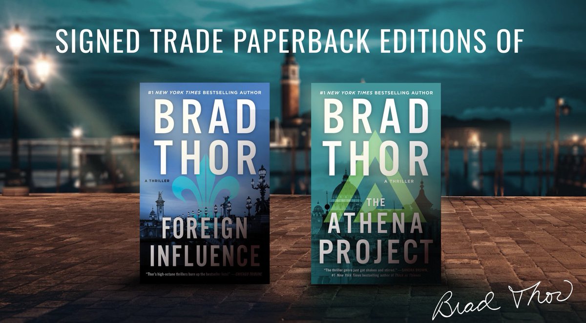 ⚡ It's #Thorsday! Your chance to win a SPECIAL prize! ⚡Every week, I thank my amazing subscribers with a giveaway. Want to be in the running? Just sign up for my newsletter (once only!): BradThor.com/connect Good luck! #giveaway #signedbooks