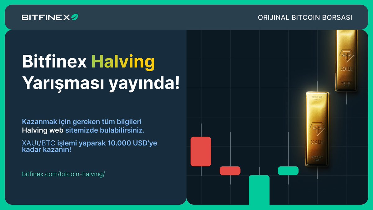 Merhaba Traderlar! 🚀 Liderlik tablosunda yükselmek ve 10.000 USD ödül kazanmak için hala bolca zamanınız var 💰 Hemen alın! support.bitfinex.com/hc/en-us/artic…