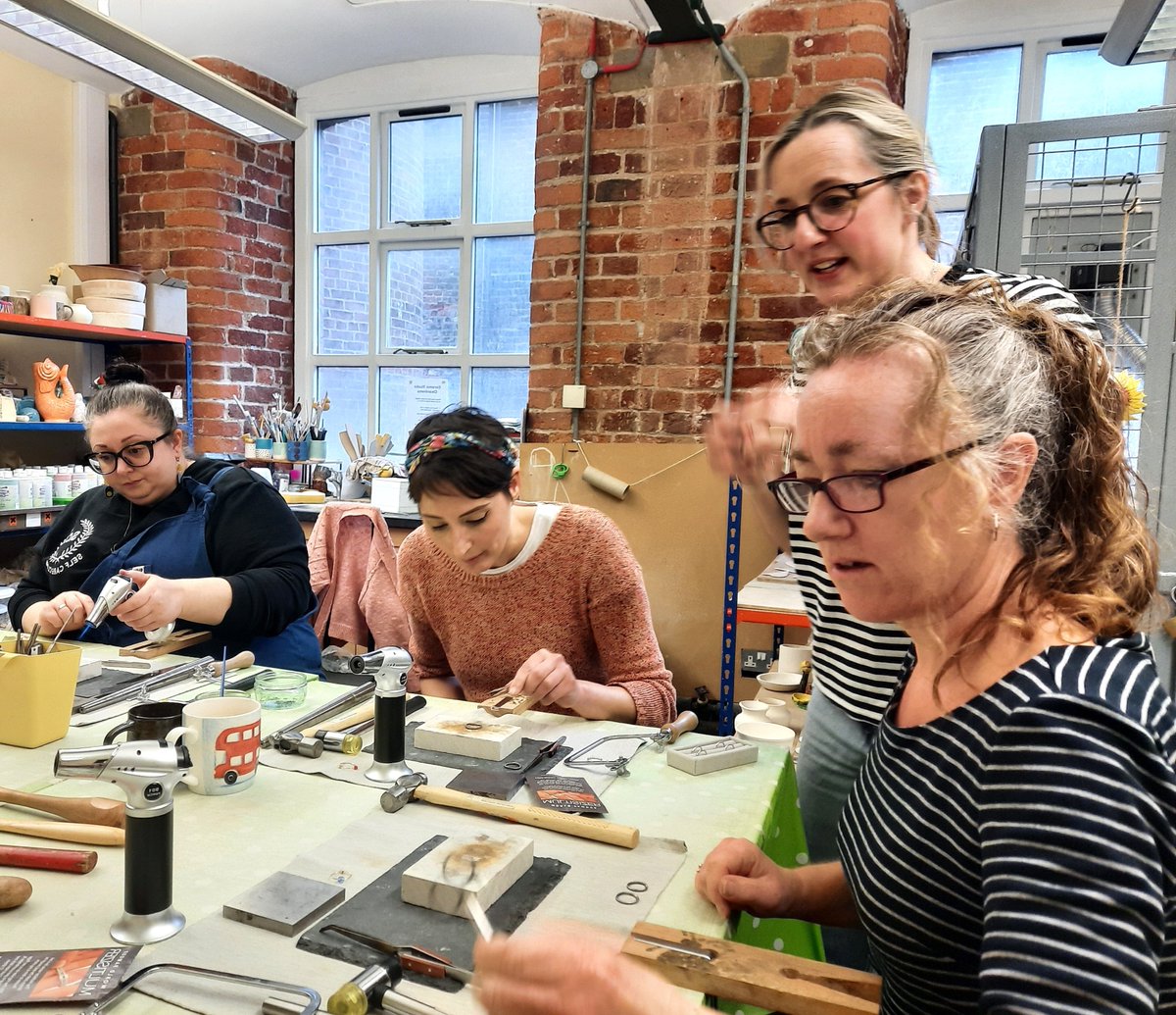 The staff team loved practicing what we preach this week, taking some time out for a wellbeing session. Zoe from Honey Bee Design guided us through making our own silver stacking rings. It was so great to spend time creating together and we're all delighted with our rings!