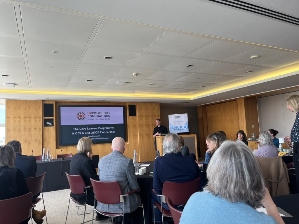 Fantastic to join #LAMIT Board Trustees today at #CCLA along with @UKCF_tweets and partners to launch ‘The Care Leavers Programme’. Brilliant, heartfelt presentations from those at the heart of delivering for care leavers 🤍