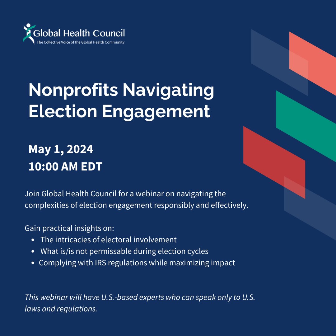 Join us on 5/1 at 10 am EDT to learn how to safely engage in nonpartisan advocacy during an election.  Register for this #Webinar here: ow.ly/JBl050Rj6SX