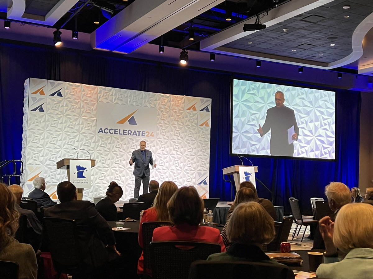 Excited to be at @mncreditunions #accelerate24! @JimNussle is taking the stage to talk about the exciting and groundbreaking work of @AmericasCUs.