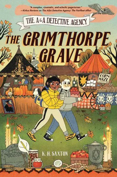 The cover of K. H. Saxton's THE GRIMTHORPE GRAVE is here! Coming from @UnionSquareKids in September, just in time for spooky season. This is truly one of the best MG novels I've EVER read. Kate is a master of twisty mystery. This book is a jaw-dropping example of craft.