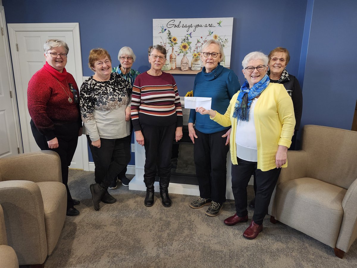 After learning about the needs in our community, Melville Presbyterian Church in Brussels chose ONE CARE as their "special mission project" for the month of February. We are so grateful for their generous donation so that we can continue to provide services to those in need.