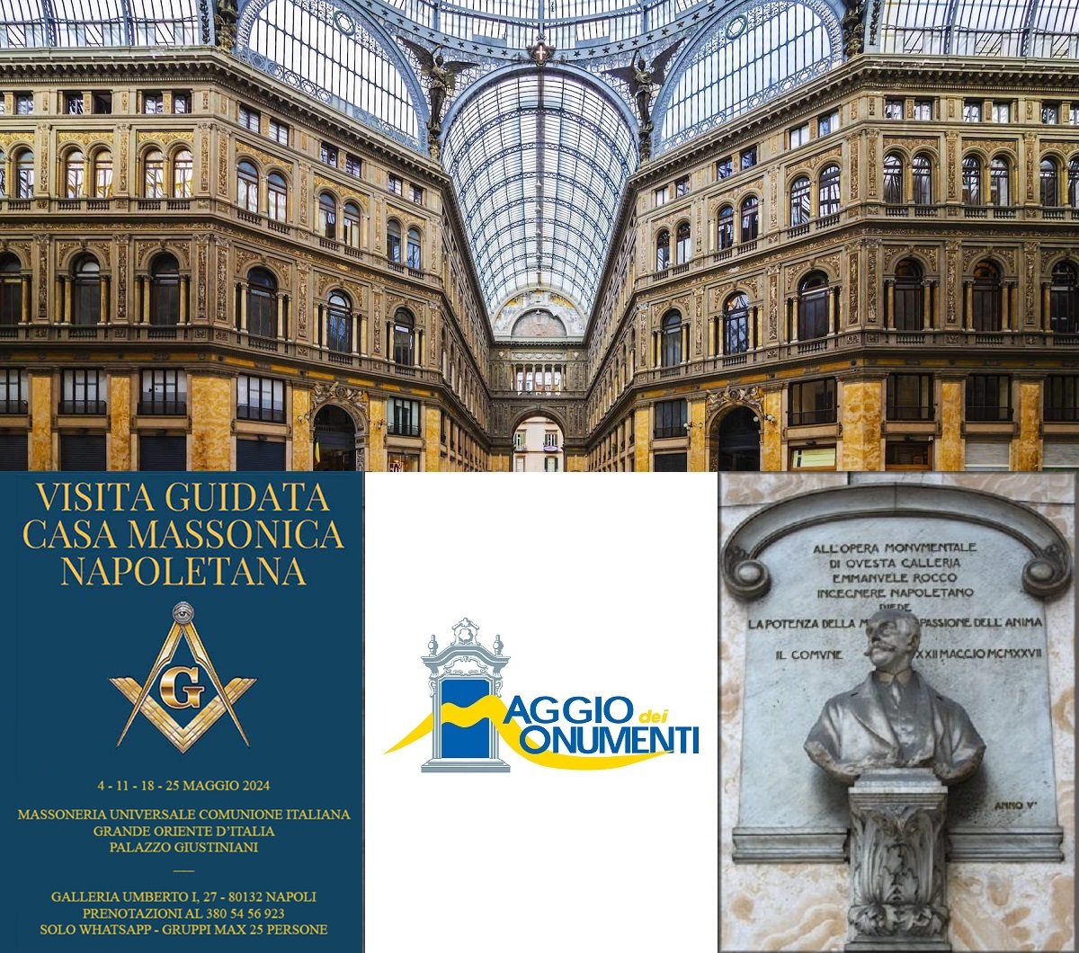 A #Napoli, per il “Maggio dei Monumenti” la Casa massonica del Grande Oriente d'Italia apre al pubblico con visite guidate e gratuite, nel ricordo del Fratello Achille Castaldi, storico organizzatore dell’evento. #Massoneria #Cultura Per dettagli visita▶️ grandeoriente.it/napoli-per-il-…