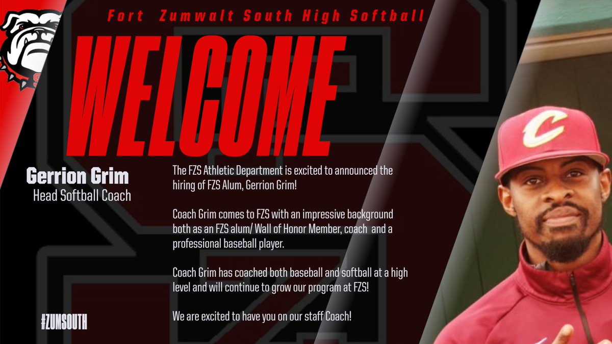 ‼️New Hire @FZSSOFTBALLCC ‼️

All softball players, Coach Grim will here Tuesday, April 23 in Room 13 right after school to meet the team. If you are playing or thinking about playing, be here!!