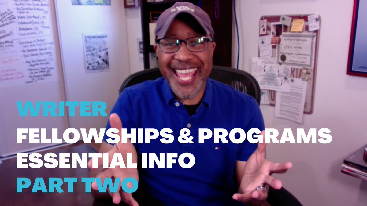 Ok, I'm on a roll. (Ha ha). And just posted the SECOND video in a series I just posted about the #FellowshipProgram(s) for #writers.🔥Check it out! youtube.com/watch?v=1mzpM1…