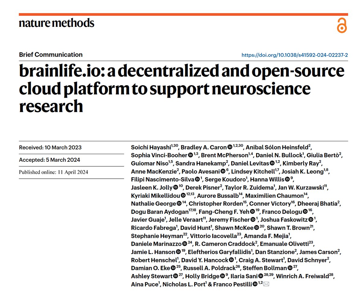 .@BrainLifeio described and evaluated for validity, reliability, reproducibility, replicability and scientific utility using four data modalities and 3,200 participants. nature.com/articles/s4159… @FangChengYeh