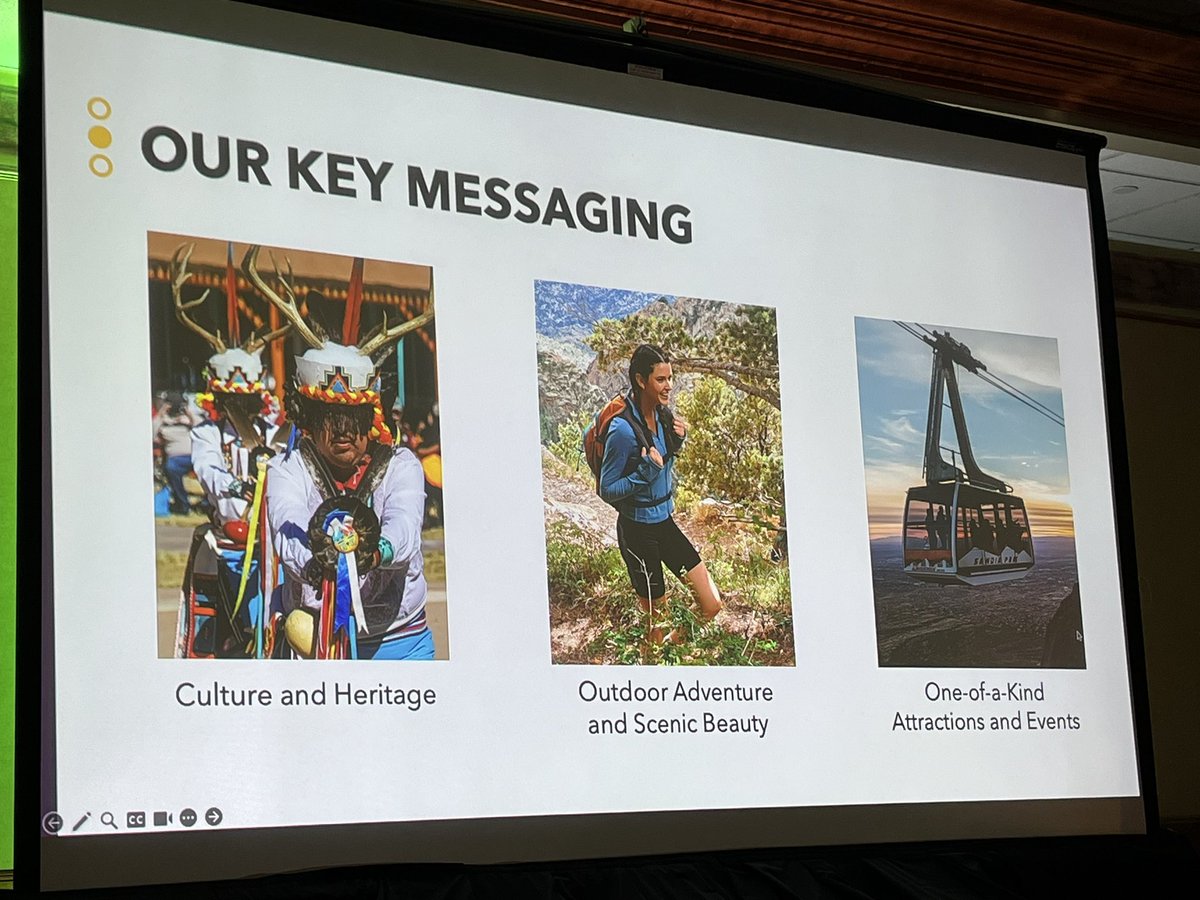Three key messages used by .@VisitABQ #Culture #Adventure #Events