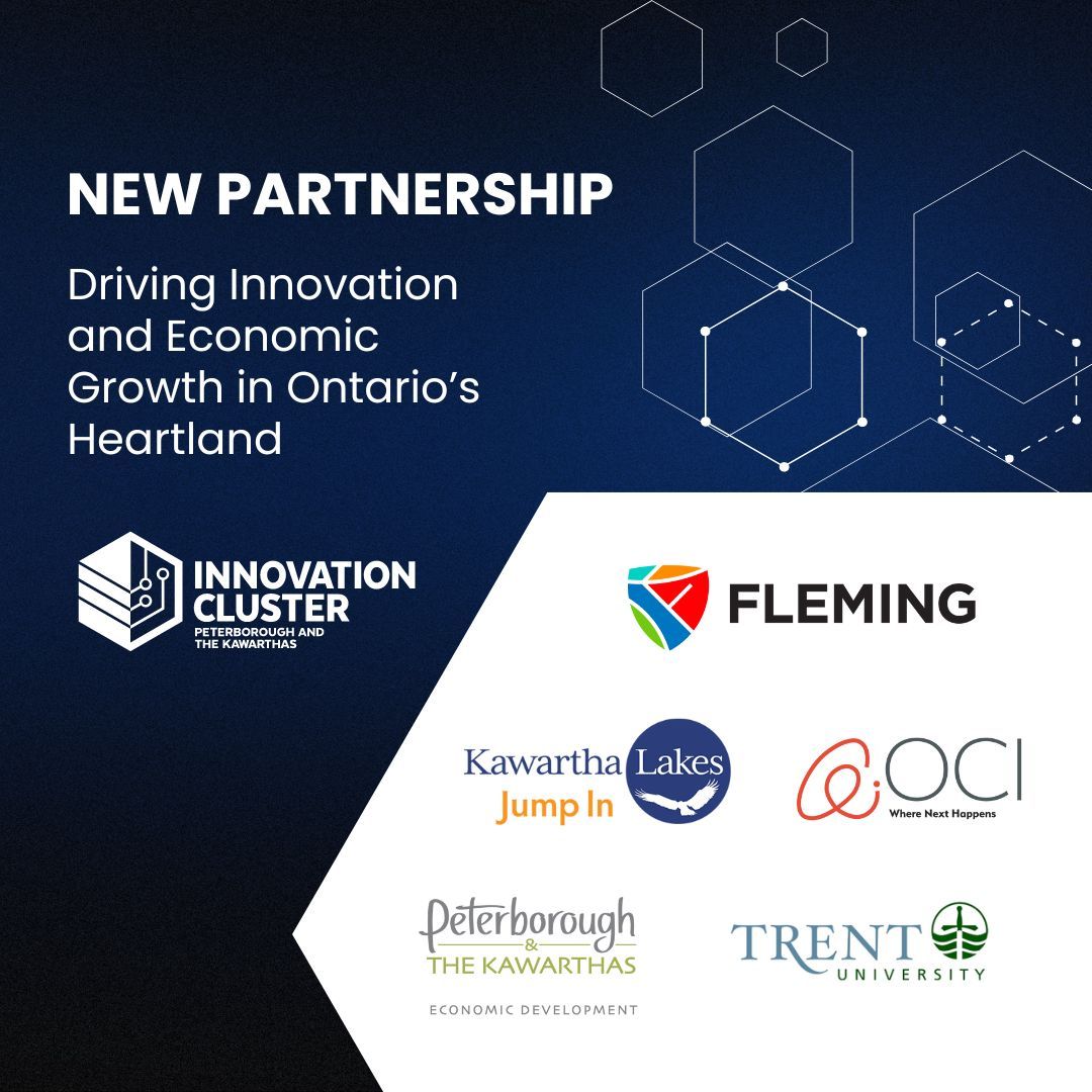 We're thrilled to join forces with @OCInnovation, @trentuniversity, @FlemingCollege, @ptboecdev, and City of Kawartha Lakes to drive innovation and economic growth in Ontario’s heartland! Details: oc-innovation.ca/media-releases… #InnovationCollaboration #OntarioGrowth