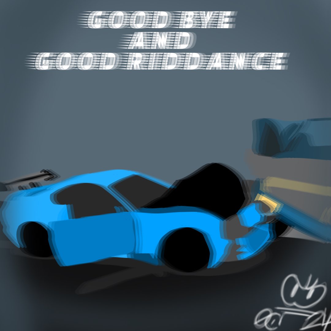 OUTCAST__STUDIO's tweet photo. GOOD BYE AND GOOD RIDDANCE 
(Juice wrld) #DigitalArtist #coverart #JuiceWRLD

I use huion pro 13 @HuionTab 
And I use software kitra @Krita_Painting https://t.co/vcVNfNOEZr
