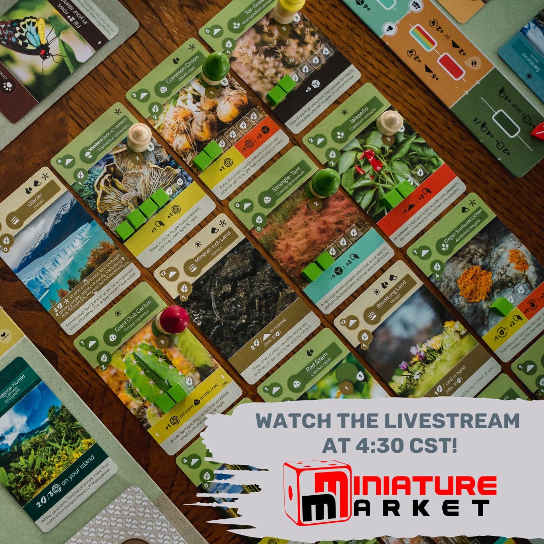 Miniature Market is celebrating Earth day a little early with a Live Stream of Earth over on Twitch! Check it out + Join the Stream TODAY at 4:30 CST! 🌍 twitch.tv/miniature_mark…