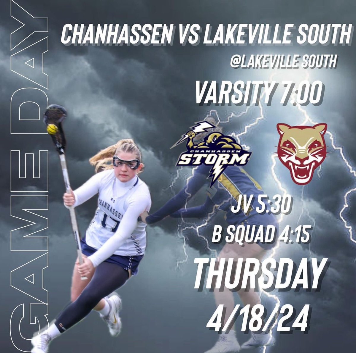 First road game of the year against Lakeville South! @GlaxSouth @chanstormAD