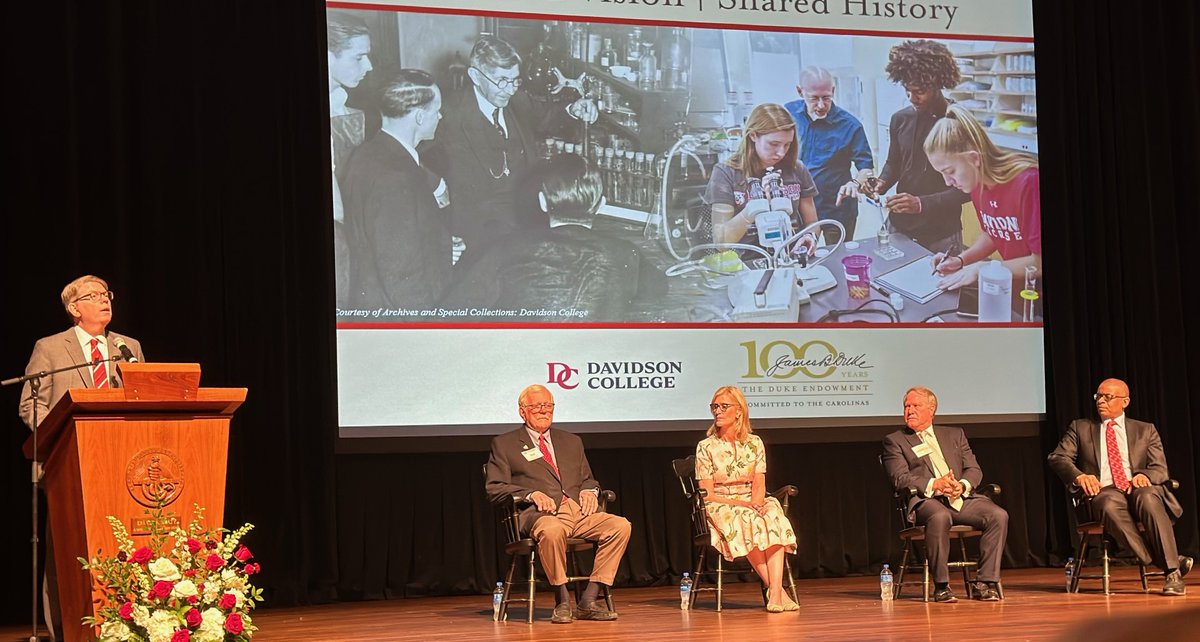 We're delighted to join our friends at @DavidsonCollege today for a Centennial Celebration honoring our 100 years of partnership! Learn more about it here: bit.ly/3JJbYdT