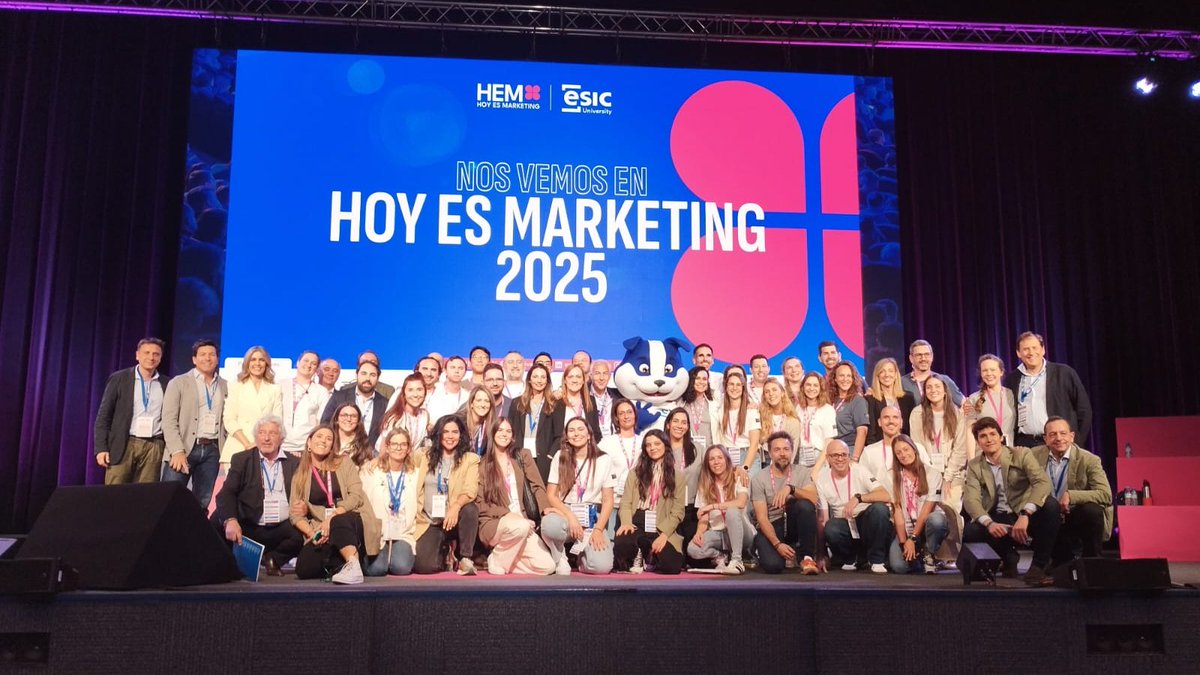 ESIC_University's tweet photo. Gracias a toda la organización de ESIC que hoy ha hecho posible esta nueva edición de Hoy es Marketing #HEMESIC https://t.co/StCbZgzF1n