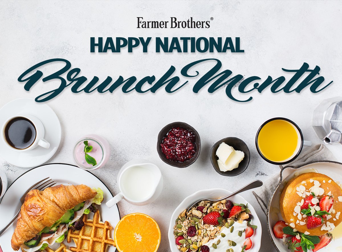 What's brunch without a great cup of coffee? Farmer Brothers offers the perfect blend to enjoy with your favorites. Find it today!  ow.ly/WAKi50Rjcrc
#NationalBrunchMonth #FarmerBros