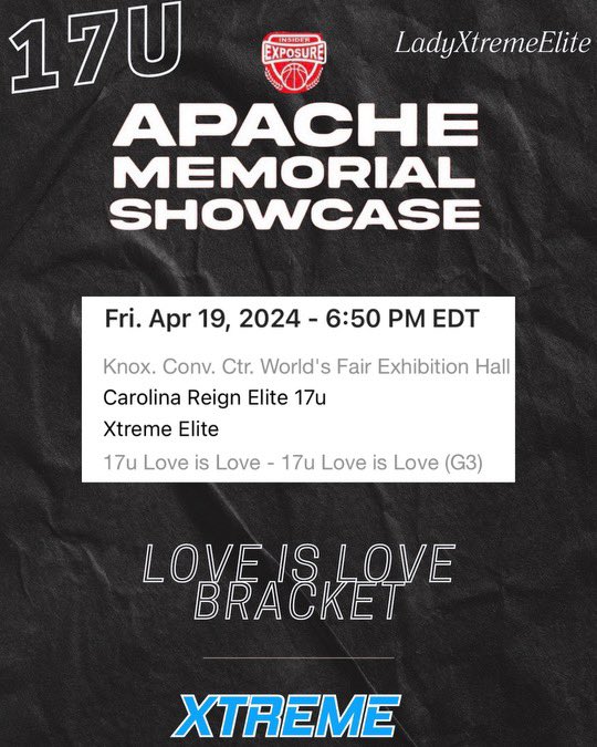 Live in Knoxville TN!! <a href="/CoachUnderwood3/">Jacob Underwood</a> <a href="/LadyXtremeElite/">Lady Xtreme Elite AAU</a>