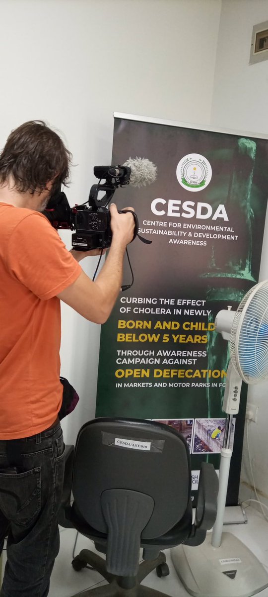 CesdaOfficial's tweet photo. Grateful to the EU-ACT team for capturing our story today! Their visit to CESDA marked a milestone in our mission to promote water and sanitation hygiene. Here's to more collaboration ahead! #WASH #Documentary #CESDA @EUinNigeria @ngBritish @babasola22 https://t.co/sHnYdkr2PR