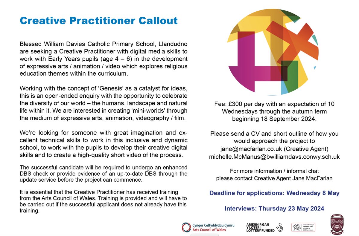 Job for a Creative Practitioner with video / digital arts skills – please share!
<a href="/Arts_Wales_/">Cyngor Celfyddydau Cymru | Arts Council of Wales</a>