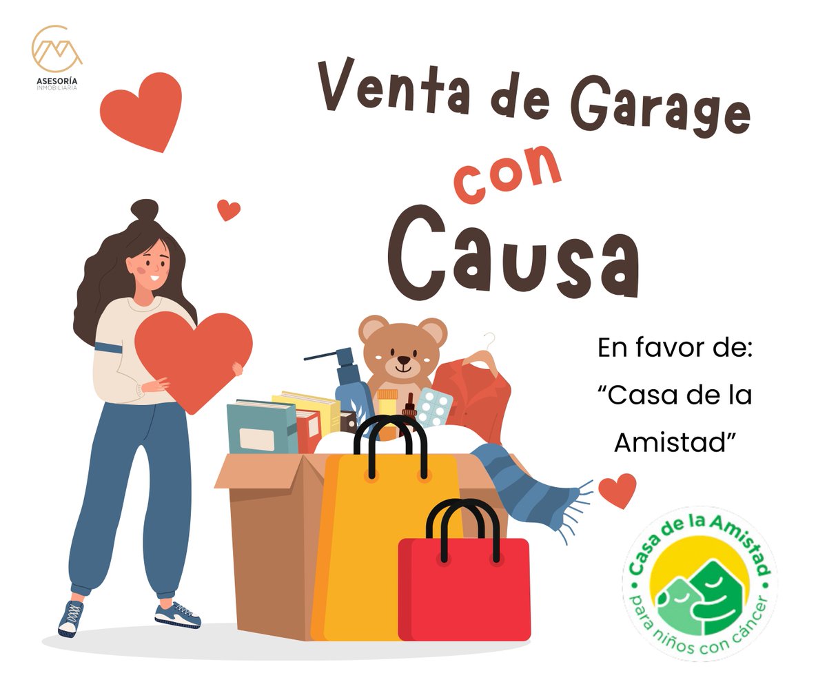 CrisInmuebles's tweet photo. ¡No te lo pierdas! Mañana 19 de abril comienza nuestra Venta de Garage con Causa en favor de los niños de "Casa de la Amistad" https://t.co/MJdeLKJRJU
