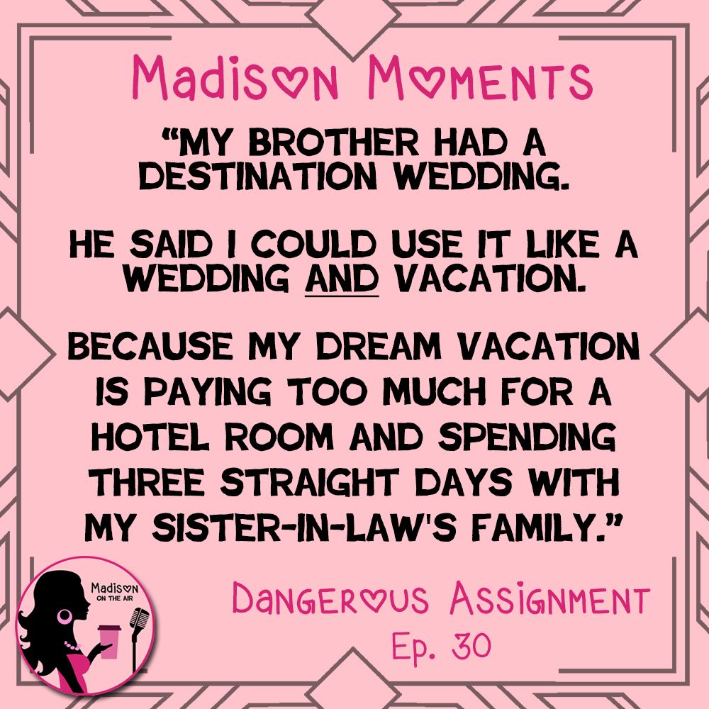 A Moment in Madison History: 'Dangerous Assignment' episode 30. linktr.ee/madisonontheair

#OldTimeRadio #audiofiction #audiodrama #fictionpodcast #comedypodcast #madisonontheair #destinationwedding