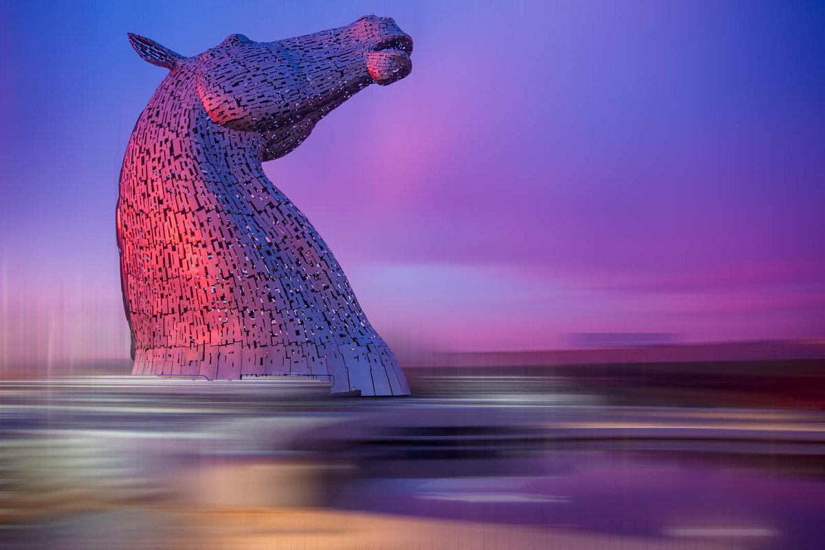 NPH_Photography's tweet photo. Back to the Kelpies today with Baron and an Adamski effect picture.

#adamskieffect #kelpies10 https://t.co/ste8kwMMo2