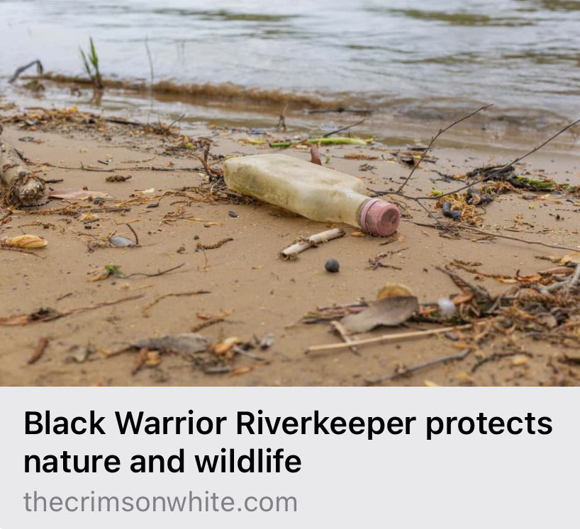 'I would be honored to lead any of the 350+ #Waterkeeper Alliance organizations across the world, but it is particularly inspiring to lead this one in #Alabama, America's leading state for #freshwater #biodiversity.' -@CharlesScribner to @TheCrimsonWhite thecrimsonwhite.com/114375/culture…