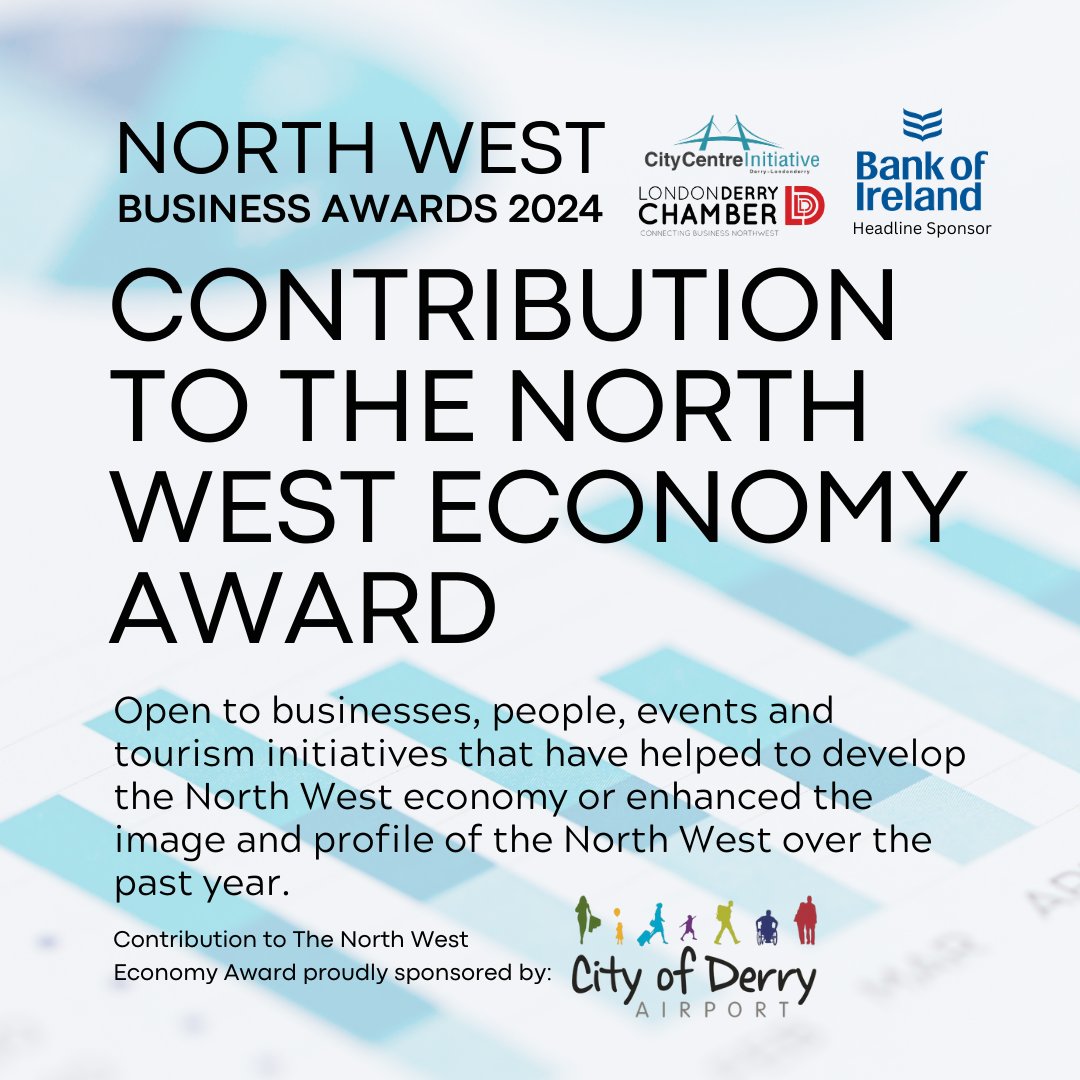 Is your business making waves in the North West economy? Celebrate your impact by entering the Contribution To The North West Economy category Submit your entry today at lnkd.in/g-xNbrB9. Entries close on April 19, 2024 Sponsored by City of Derry Airport