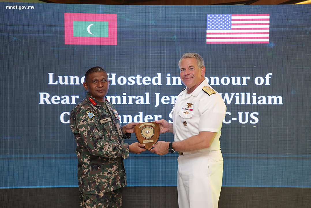 MNDF is honored to welcome Rear Admiral Jeromy William, Commander of SOCPAC-US Navy, for fruitful discussions with MNDF leadership, further strengthening mutual security and fostering collaboration.