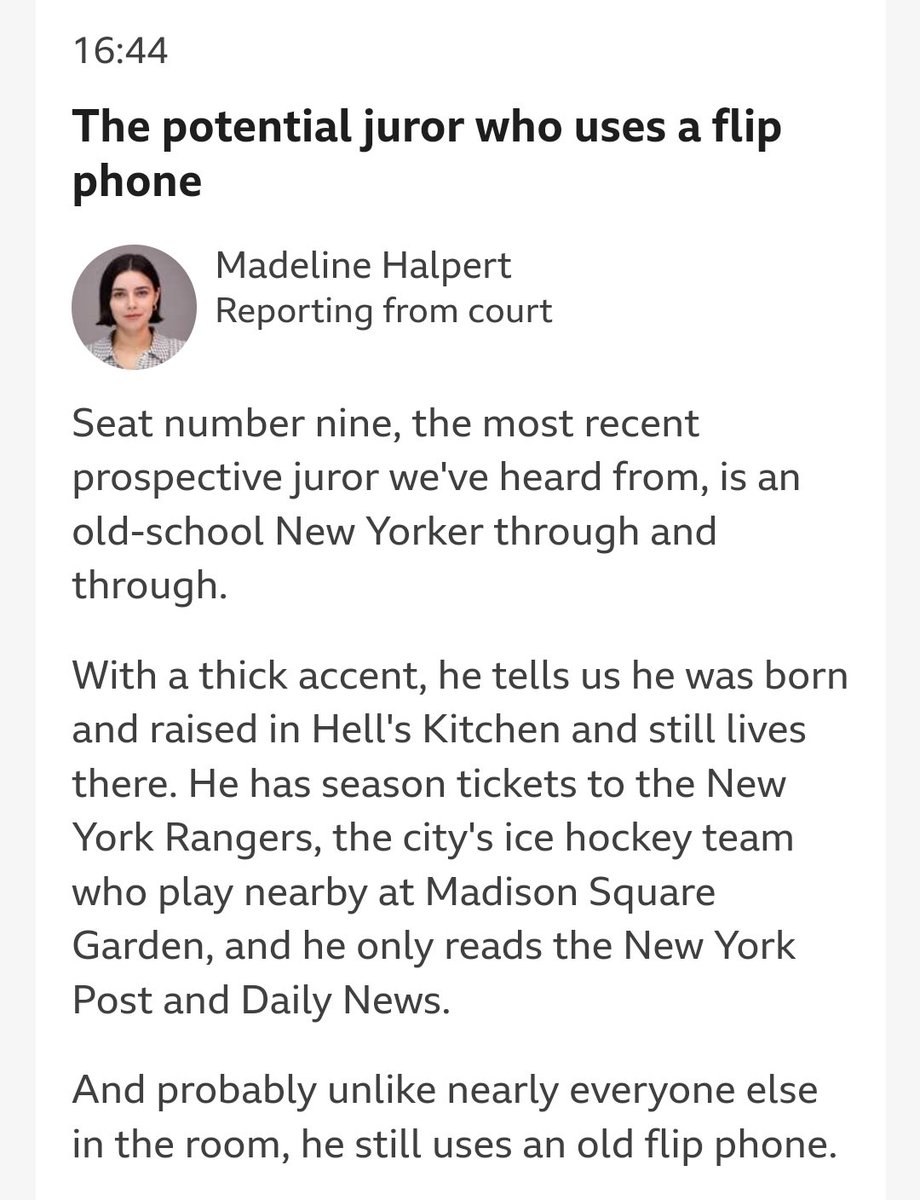 TrevorMerriden's tweet photo. @m_halpert I'm not making any political point here. But isn't this post seriously endangering the anonymity of a potential juror? It's far too specific.  Surely @BBCNews  this is unethical? https://t.co/Q6v89bMinJ