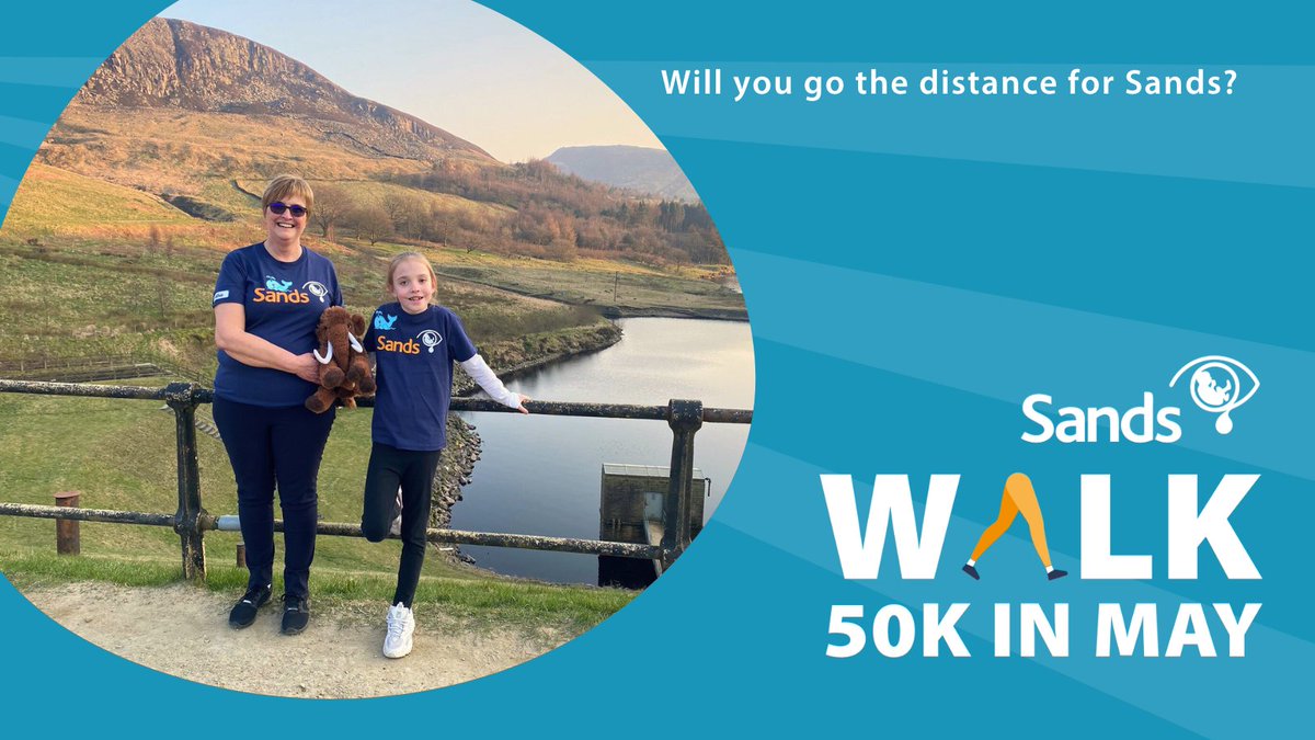 Do you know we have a new walking challenge this May? Join our online community of walkers, feel the benefit or regular exercise and help raise vital funds 💙🧡 Sign up now and get your free t-shirt👕 ➡️ sands.org.uk/walk-50k #BabyLoss #PregnancyLoss