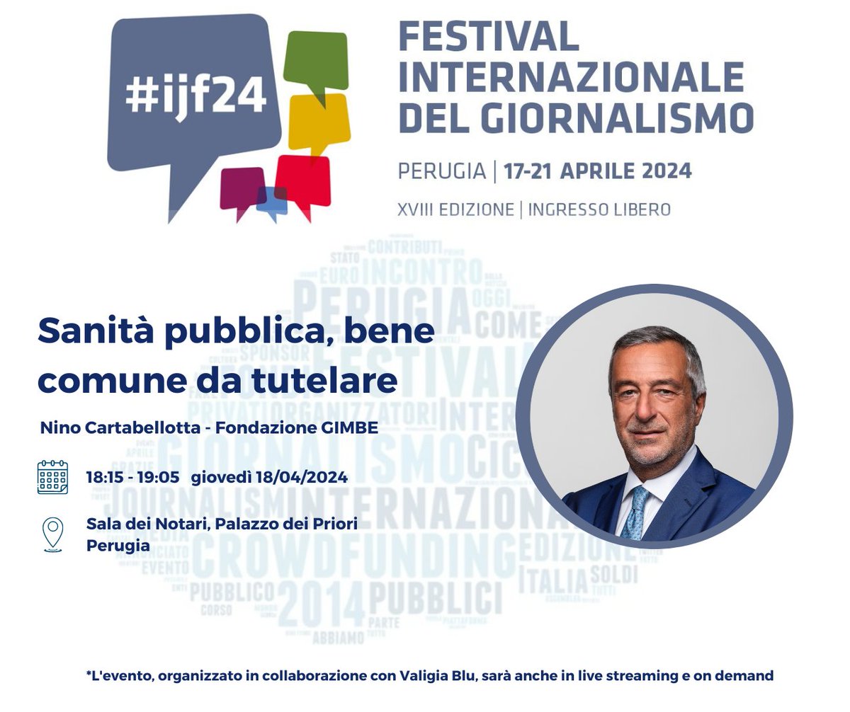 La #sanità pubblica è come la #salute 
Ti accorgi che esiste solo quando l'hai perduta

Ora in streaming a: youtube.com/festivalgiorna…
#SalviamoSSN 
#ijf2024